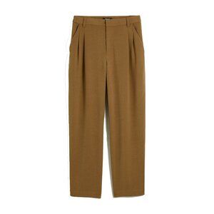 NWT Madewell Womens Size 0 0x27 1/2 Pleated Tapered-Leg Easygoing Crepe Pant NEW